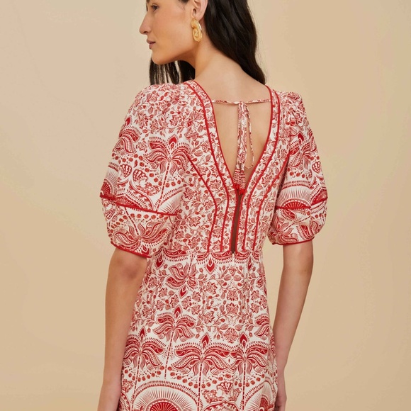 Farm Rio Red River Ride Mini Dress - Picture 7 of 7